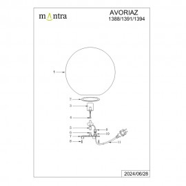 Sobremesa AVORIAZ Bola Ip65 1388
