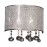 Aplique Led Andromeda 2L Cromo Burbujas Cristal 174631