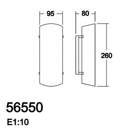 Aplique Barr E27 Cristal Mate 5-6550-34-06