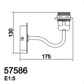 Aplique Kit E27 Max.60W Cromo Brillo 5-7586-30-21