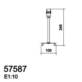 Sobremesa Kit E14 Max.40W Cr. Brillo 5-7587-30-33