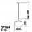 Colgante Tignes Ø260Xh260 1Xe27 Cristal Blanco 5-7664-80-21