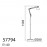 Pie Lectura Artic Blanco-Cromo Mate E27 5-7794-81-01