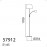Pie Sami E27+E14 Cromo Mate Pant. Ivory 5-7912-35-04