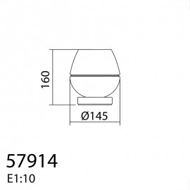 Sobremesa Lyra E27 Cristal Transparent 5-7914-68-01