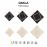 Aplique DAKLA Cuadrado Led 18W Negro 6428