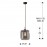 Lampara Led Fox Metal Cristal 1L 653608