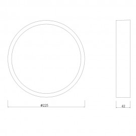 Plafon SAONA Led Redondo 24W 3000K 6624