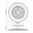Ventilador ALISIO Blanco DC 30W Plafon Led 70W Mando 6705