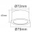 Foco GOWER Led Blanco 7W 3000K 6830