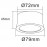 Foco GOWER Led Blanco 7W 4000K 6832