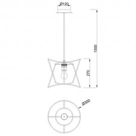 Lámpara POLINESIA E27 1 Luz IP44 7131