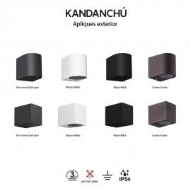 Aplique KANDANCHU exterior GU10 1 Luz IP54 7472