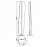 Pie de Salon LED 30w 3000k Bianca Blanco 7769