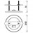 BASE Empotrada para Colgantes Tek Parts Negro 7856