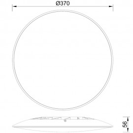 Plafon LED 24w 3000k Slim Blanco 7975