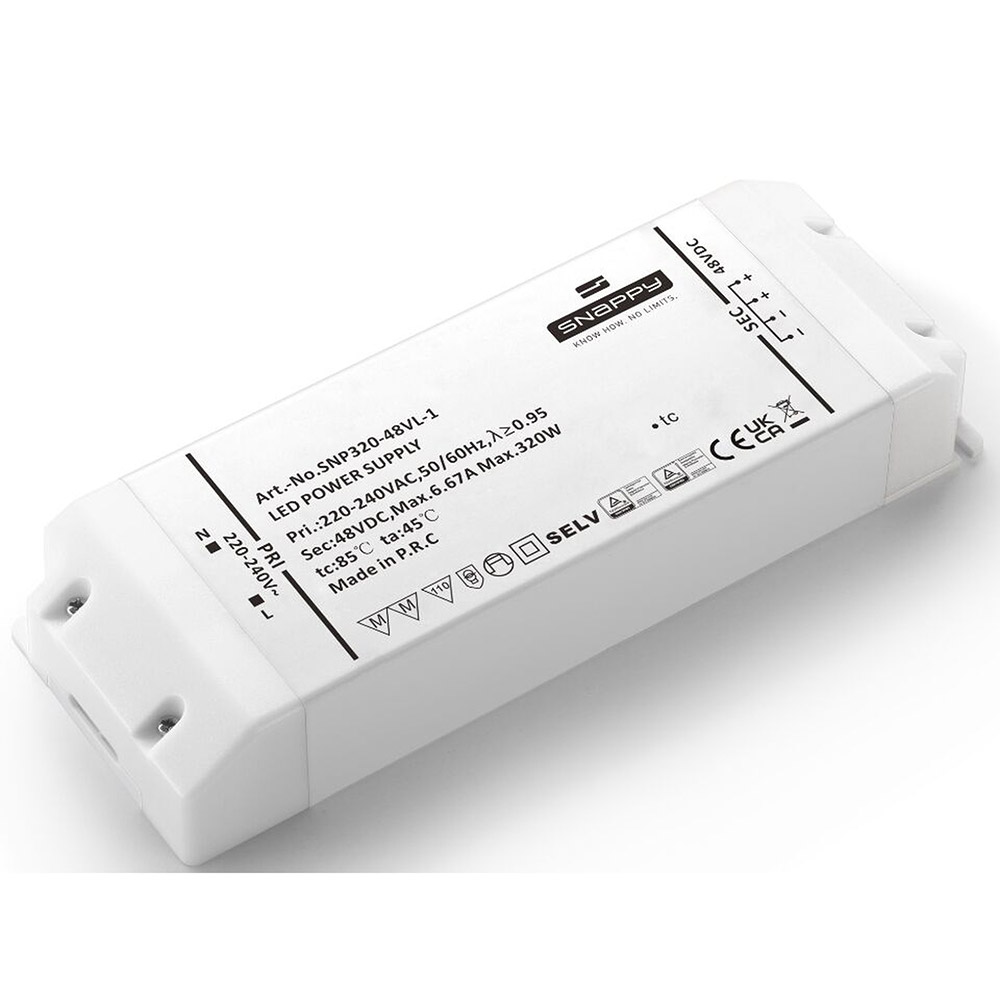 Driver Tension Constante Ip20 48vdc 320w -snp320-48vl-1- Magneto 06 Blanco 8351