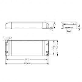 Driver Tension Constante Ip20 48vdc 320w -snp320-48vl-1- Magneto 06 Blanco 8351