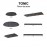 Floron de Techo Tonic Negro 8543