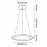 Colgante LED 40-15w Riumar Arena 8674