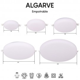 Empotrable LED Algarve Blanco 8680