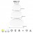 Plafon LED Zero Cct Blanco 8694