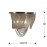 Aplique Led Minerva 2L Cadenas Metal En Niquel 872712