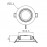 Empotrable LED Cct Panama Blanco 8762