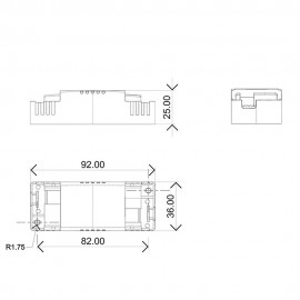 Driver on-off Ls-8-200 Si1 E 200ma Tampa Blanco 9165