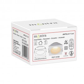 Empotrable Mini Gu10 1l Blanco Antilla Blanco 9168