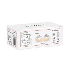 Empotrable Mini Gu10 2l Blanco Antilla Blanco 9170