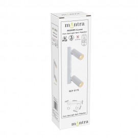 Regleta Mini Gu10 2l Blanco Nazare Blanco 9176