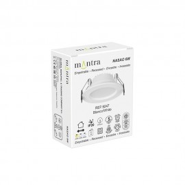 Empotrable LED Cct 6w Blanco Nasao Blanco 9247
