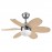 Ventilador Alves DC Niquel 85Ø 2xE27 6 Aspas Wengue-haya Mando y Temporizador 175791633