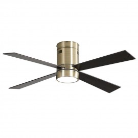 Ventilador Barine Cuero 122Ø 18w 4 Aspas Roble-cerezo, Mando y Temporizador 128391436