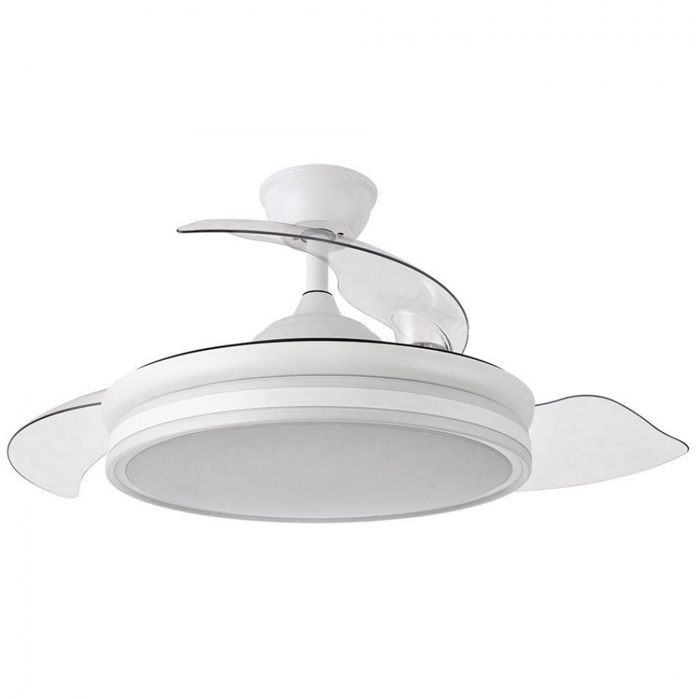 Ventilador Bayomo DC Blanco Plegable 108Ø 72w Mando Memoria y temporizador 142591401