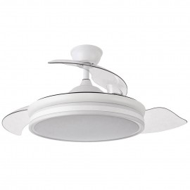 Ventilador Bayomo DC Blanco Plegable 108Ø 72w Mando Memoria y temporizador 142591401