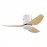 Ventilador Borax DC Blanco-Haya 101Ø 20w 3 Aspas Mando Memoria y Temporizador 206691368