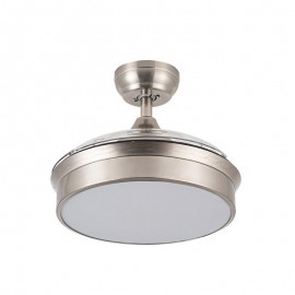 Ventilador Mini Cala DC Niquel Plegable 91Ø 48w Mando Memoria y Temporizador 158999003