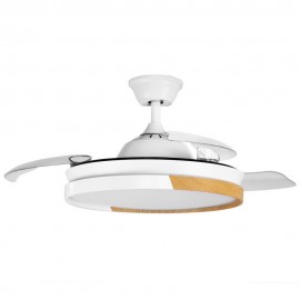 Ventilador Emperador DC Blanco-haya Plegable 106Ø 72W 3aspas Mando Memoria Y Temporizador 214491368