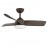 Ventilador Haur DC Marron 107Ø 24w 3 Aspas Mando Memoria y temporizador 173391302