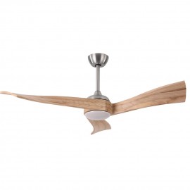 Ventilador Janubi DC Niquel-haya 132Ø 18w 3 Aspas Mando Memoria y temporizador 173491342