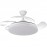Ventilador Plegable DC Blanco 4 Aspas 59W CCT 6980Lm Regulable Mando Memoria Temporizador