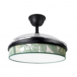 Ventilador Moda DC Negro-Hoja Verde 108Ø 72w 3aspas Mando Memoria Y Temporizador 212490109