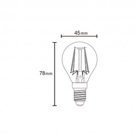 LED BOMBILLAS E14 4W 2700K 470lm R09114