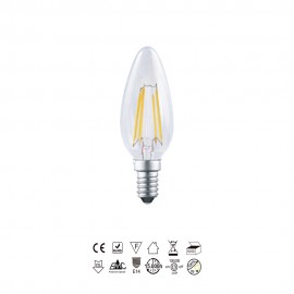 LED BOMBILLAS E14 4W 2700K 470lm R09115
