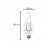 LED BOMBILLAS E14 4W 2700K 470lm R09116