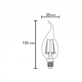 LED BOMBILLAS E14 4W 2700K 470lm R09116