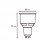 LED BOMBILLAS GU10 9W 4000K 820lm R09220