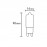 LED BOMBILLAS G9 2,5W 3000K 240lm R09226